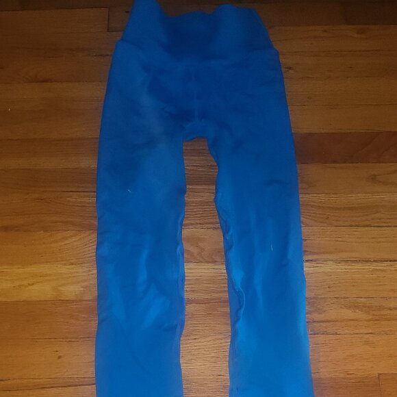 Fabletics Sculpt knit Leggings Size Small ,Blue Compression - Picture 2 of 2